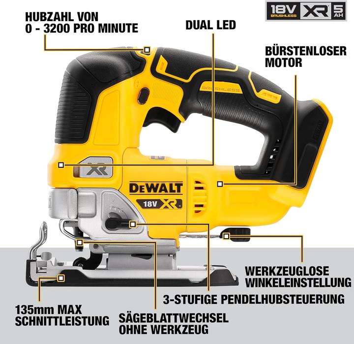 Produktbild DeWalt AkkuPendelhubStichsäge