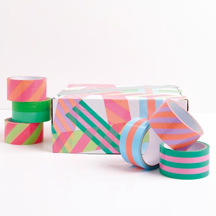 Actual product image Rico Design Parcel tape pistachio / neon pi.300771 (50 mm)