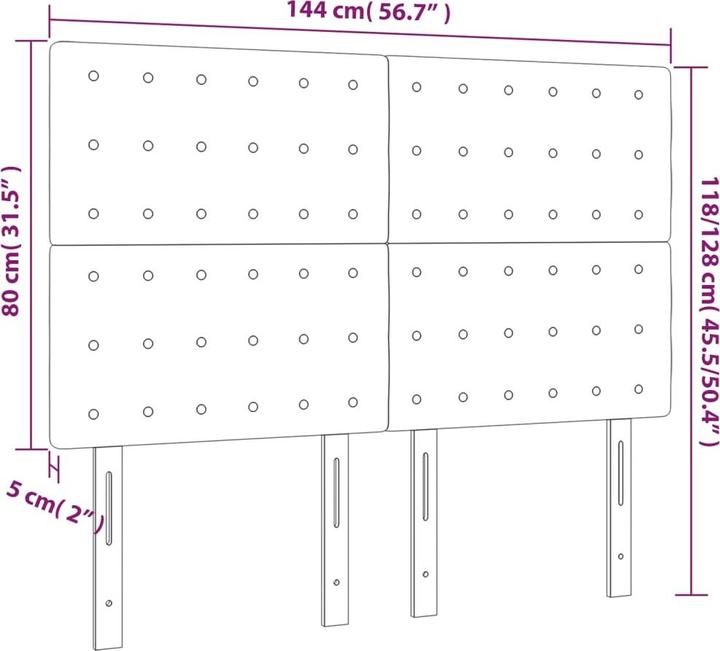Actual product image vidaXL Kalel (100 x 5 x 128 cm)