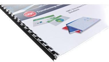 Actual product image GBC Plastic binder spine round