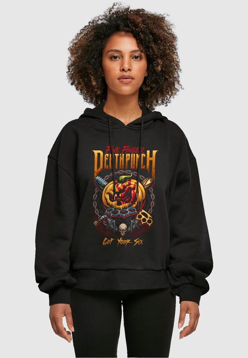 Actual product image Merchcode Ladies Five Finger Death Punch - Got Your Six Oversized Hoody - 121065 (XXL)