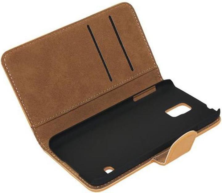Produktbild König Design Schutzhülle Handytasche (Flip Quer) für Handy Samsung Galaxy S5 / S5 Neo Hellbraun (Samsung Galaxy S5, Samsung Galaxy S5 Neo)