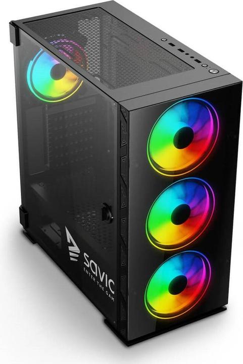 Image du produit Savio PC Case Prime X1 ARGB Glass Black (ATX, mATX, Mini-ITX)