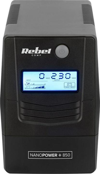 Produktbild Rebel Nanopower Plus 850 UPS | Offline | Sinusoida| 850VA | 480W | LCD | USB (850 VA, 480 W, Standby USV)
