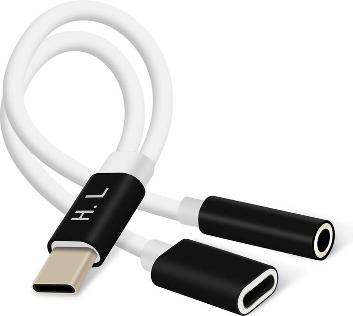 Actual product image Avizar USB-C Audio & Charging Adapter (USB Type C, USB B)