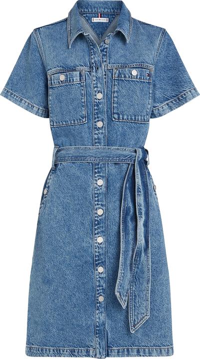 Actual product image Tommy Hilfiger Authentic Original Durable Denim Knee Strap Dress (42)