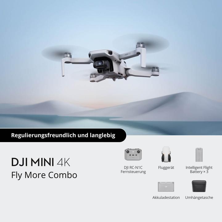 Actual product image DJI Mini 4K Fly More Combo (31 min, 249 g, 12 Mpx)