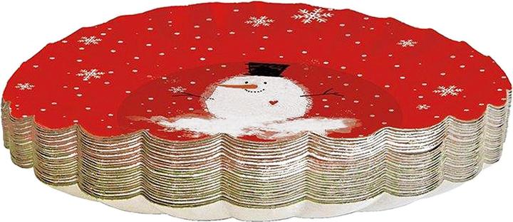 Braun + Company Weihnachts-Pappteller 'rund' (25x)