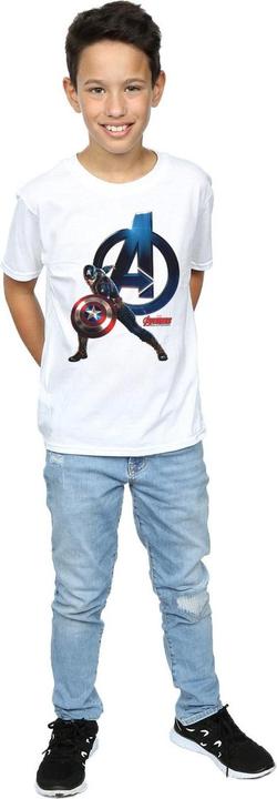 Image du produit - T-shirt CAPTAIN AMERICA POSE - Garçon (140, 146)