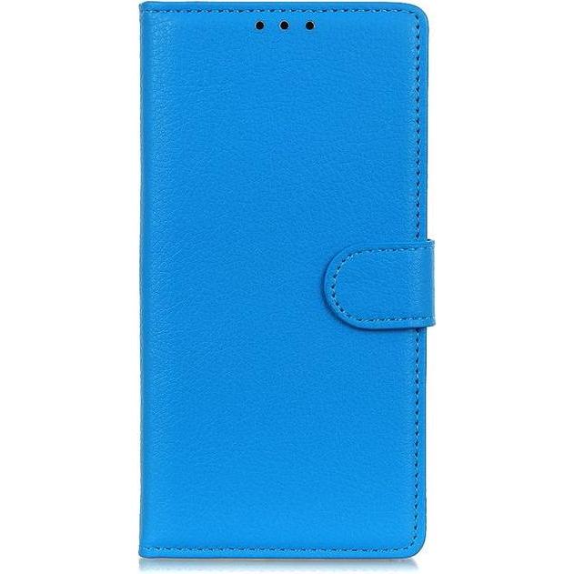 Thumbnail - MU Classic Litchi Leder Bookcover Series (Motorola Moto G50), Smartphone Hülle, Blau