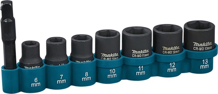 Image du produit Makita Jeu de clés à douille (7 mm, 6 mm, 8 mm, 12 mm, 13 mm, 10 mm, 11 mm)