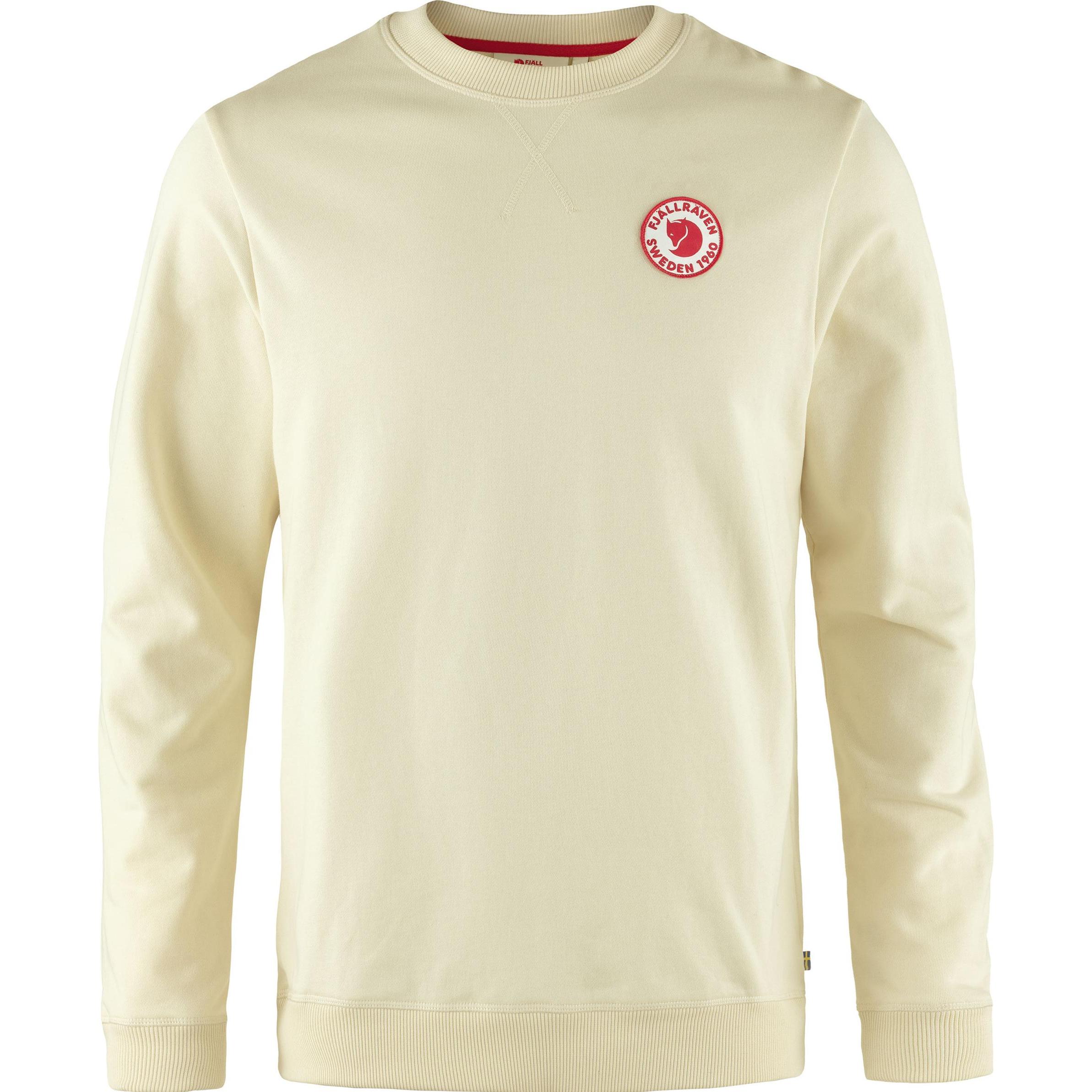 Fjällräven, Herren, Pullover, 1960 Logo Badge Sweater, Weiss, (L)