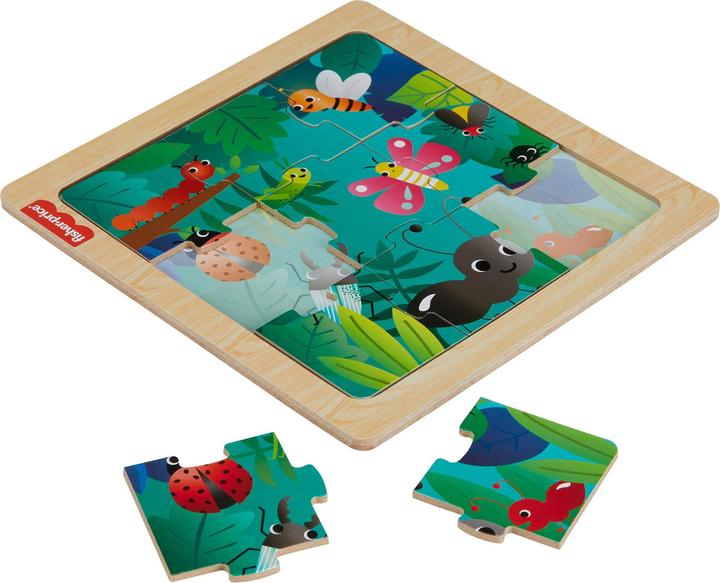 Fisher-Price Holz-Abenteuerwelten Puzzle (9 Teile)