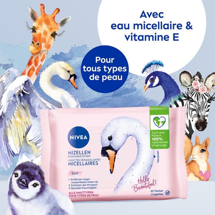 Actual product image NIVEA 3-in-1 Mizellen (Facial cleansing wipes, 25 ml)