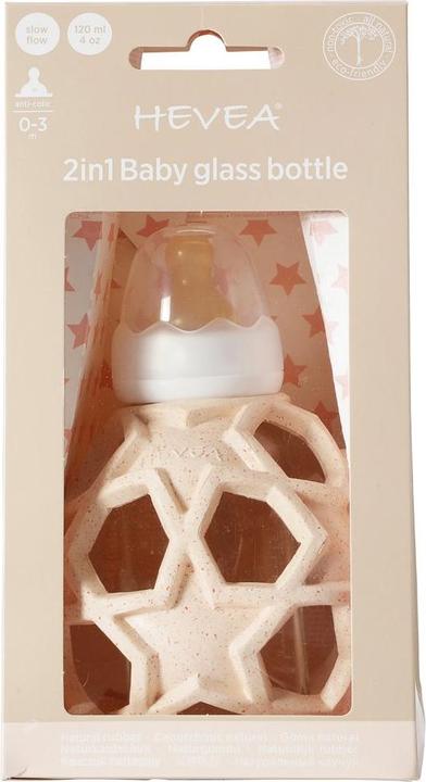 Image du produit Hevea Bouteille en verre avec étoile en forme de boule de Griffon 120 ml (120 ml)