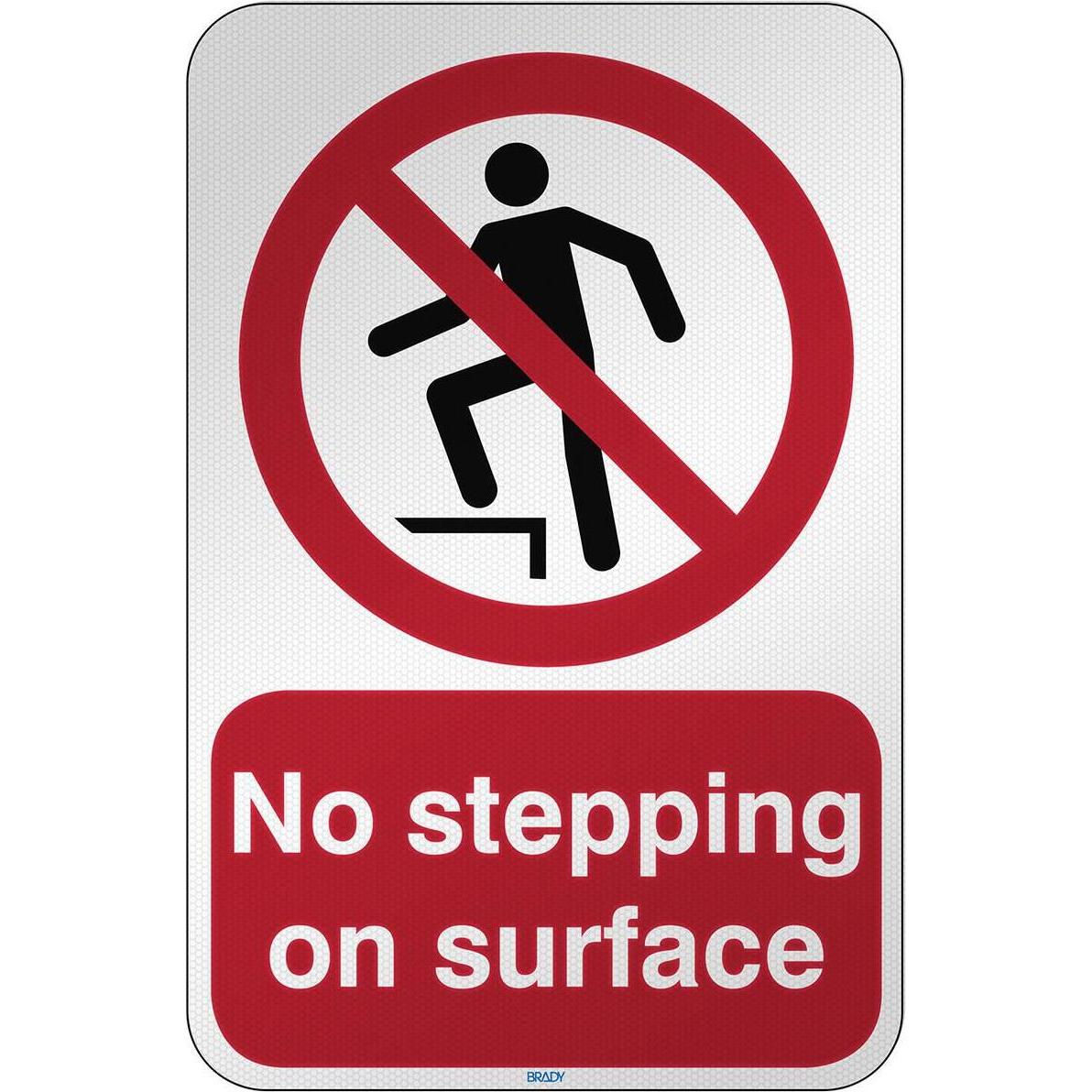 Brady, Sicherheitskennzeichnung, ISO Safety Sign - No stepping