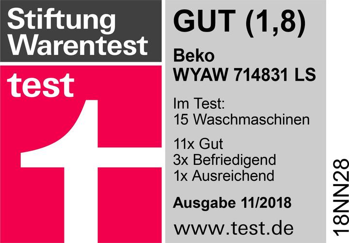 Actual product image Beko WYAW 714831 LS (7 kg, Left)