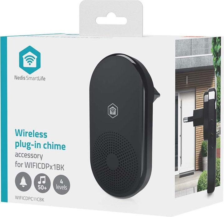 Produktbild Nedis SmartLife Gong | RF, Frequenz 433 Mhz | Zubehör für: WIFICDP11BK / WIFICDP21BK / WIFICDP31BK | (Funk 433-Mhz)