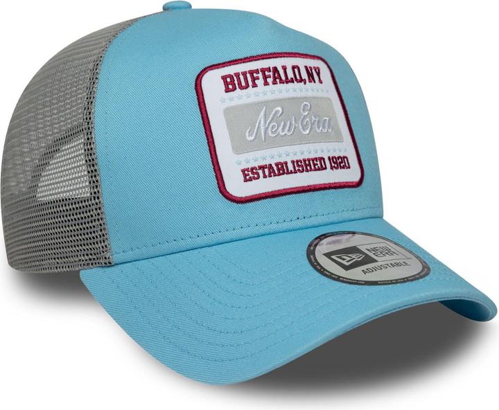 Actual product image New Era A-Frame Trucker Cap - Brand Patch Sky Blue (One size)