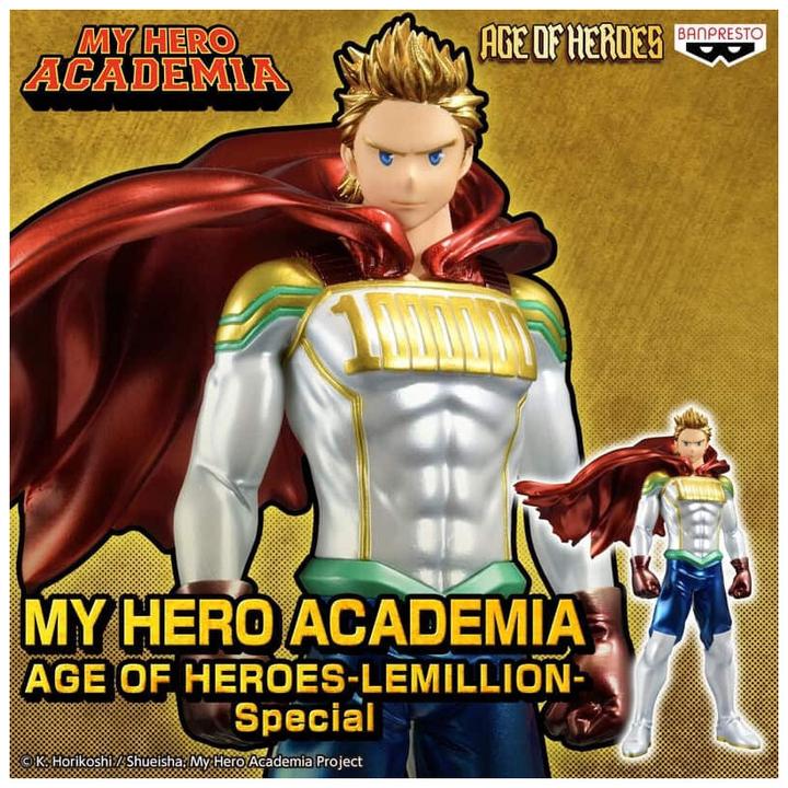 Actual product image Banpresto My Hero Academia Age of Heroes Lemillions Special 18cm