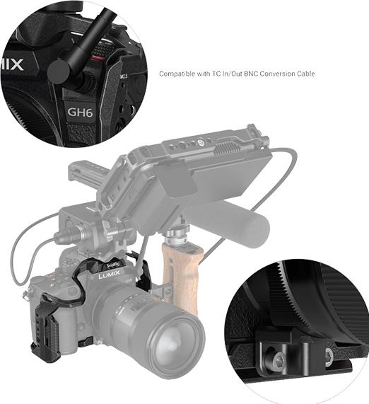 Image du produit SmallRig Black Mamba Series Camera Cage pour Panasonic LUMIX GH6 3440