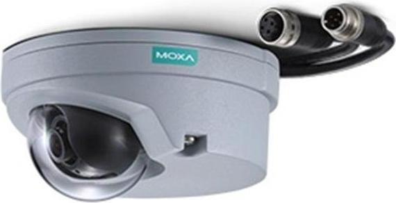Actual product image Moxa VPORT P06HC-1V36M - EN 50155, HD image, cubic IP camera with M12 connector, PoE, 3.6 mm lens, -40 to