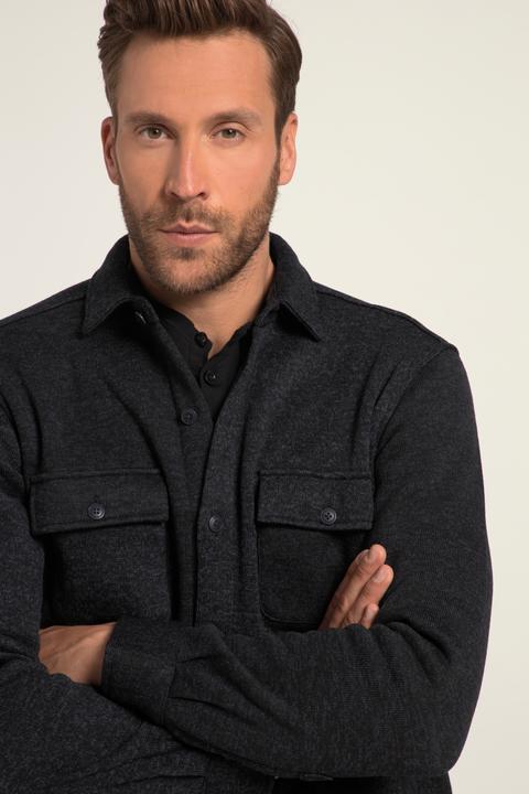 Image du produit JP1880 Chemise / surchemise Outdoor en maille polaire manches longues et col Kent - coupe Modern Fit (3XL)