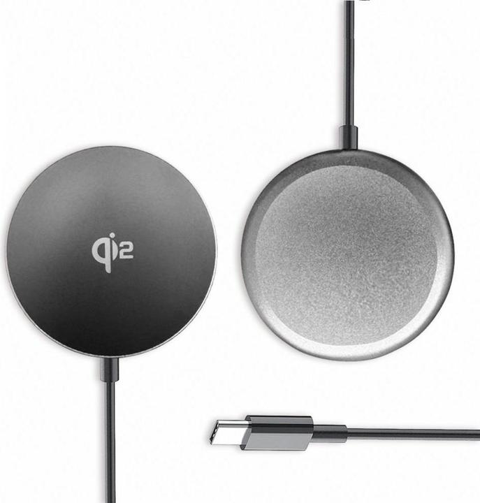 Actual product image Wozinsky 15W Wireless Qi2 Inductive Charger - Black (15 W)