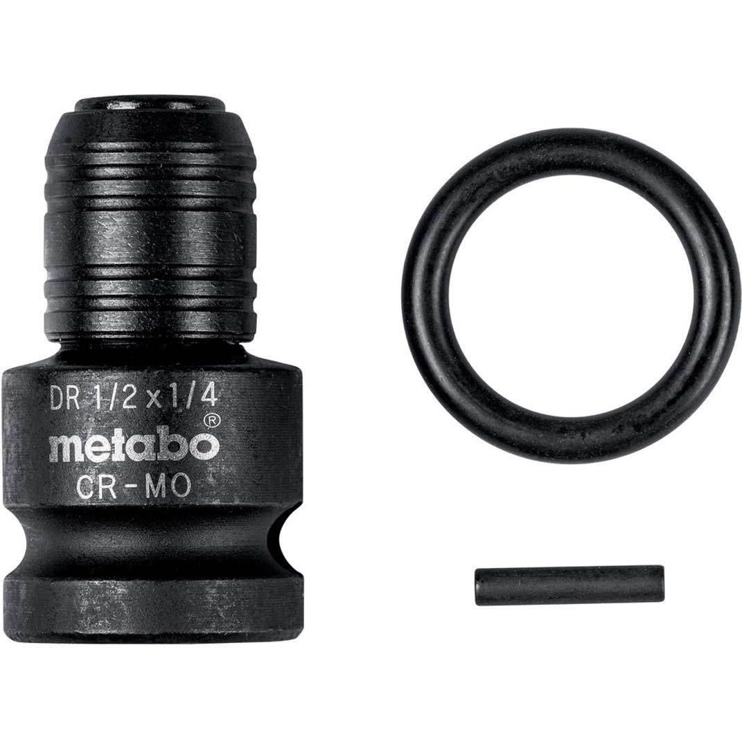 Thumbnail - Metabo, Steckschlüssel + Stecknuss, Schlagadapter 1/2" auf 1/4",E6,3,3 tlg. (1/2")