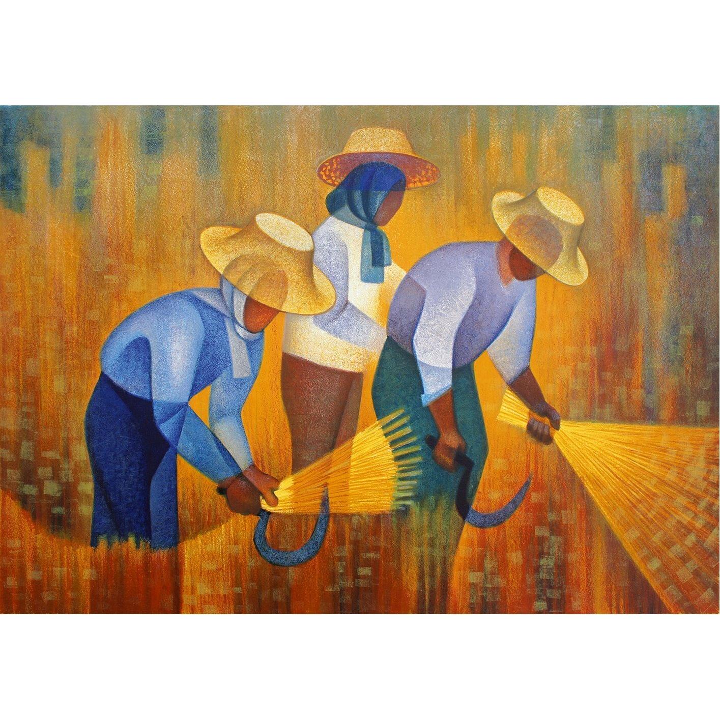 Thumbnail - Bluebird Puzzle 1000 Louis Toffoli, Źniwa, 1975 (1000 Teile)