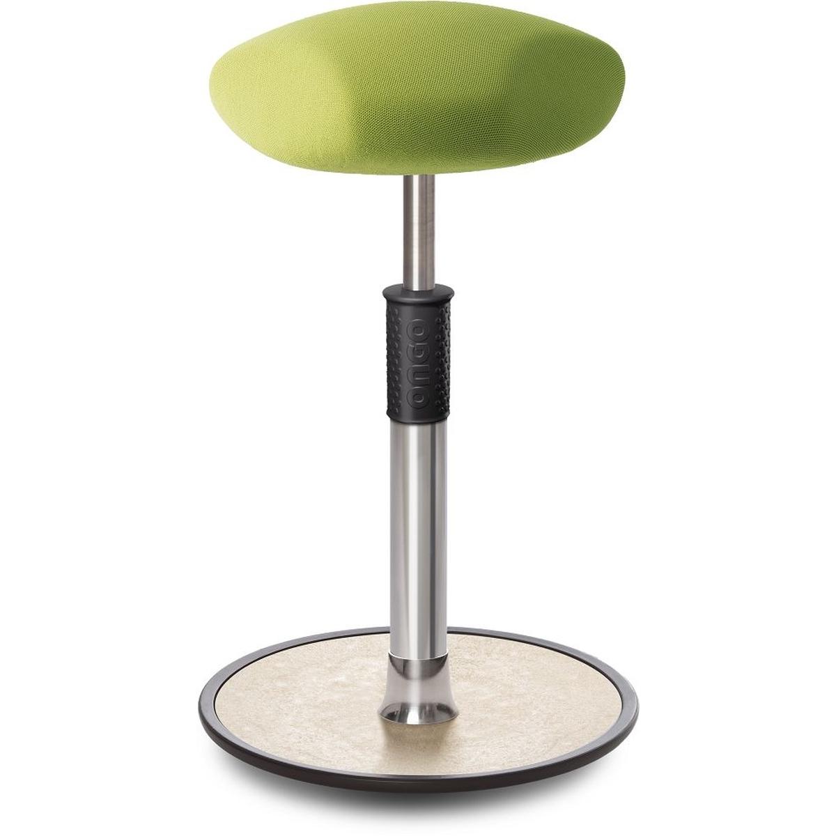 Ongo, Bürostuhl, Sitz- Stehhocker Free Tall Triangel Gestrick Hellgrün chrom /cremeweiss