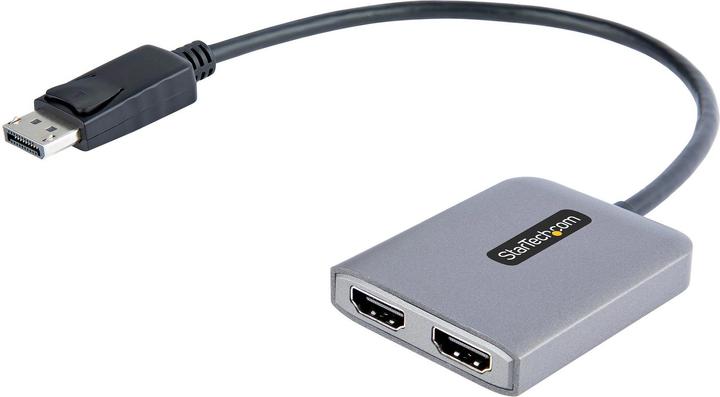Actual product image StarTech com Displayport MST Hub auf Dual HDMI 4K 60Hz - DP 1.4 Multi Monitor Adapter/Multi Stream T (HDMI, 30 cm)