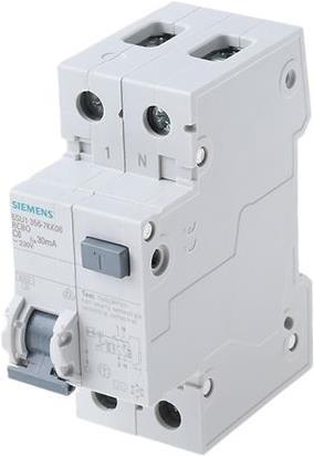 Produktbild Siemens RCBO 1P+N Pole Type A 30mA 6kA C 6A