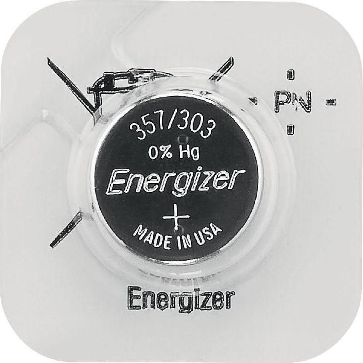 Actual product image Energizer Silver oxides 357/303 (1 pcs., SR44, 150 mAh)