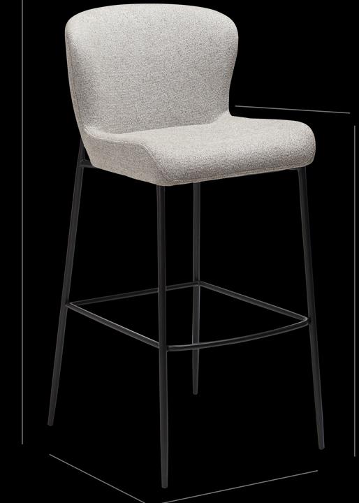 Actual product image Dan Form GLAM bar stool