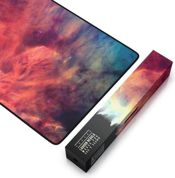 Produktbild Titanwolf Gaming Mauspad, 900 x 400mm XXL Mausmatte, verbessert Präzision & Geschwindigkeit, Lagoon Nebula (XXL)