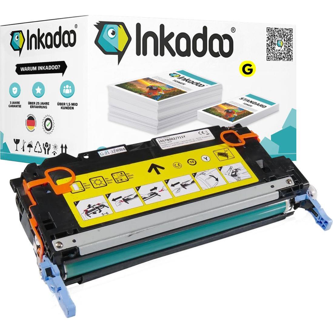 Inkadoo, Toner, Toner kompatibel zu HP Q5952A / 643A Toner, gelb Gelb (Y)