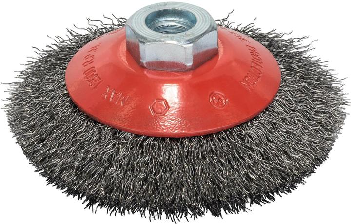 Actual product image Bosch Professional Zubehör PRO Metal clean tapered brush, 100 x 0.3 mm, thread