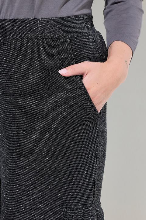 Actual product image Miamoda traight fit cargo pants with glitter effect (44)