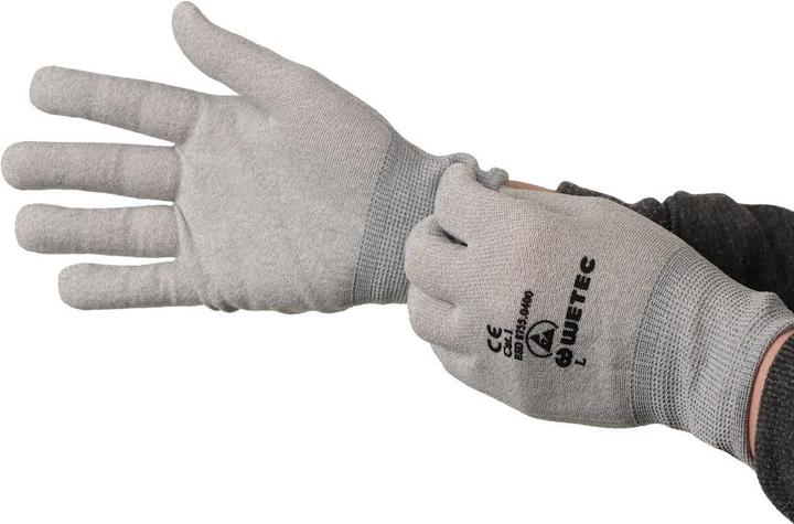 Produktbild Wetec ESD-Handschuhe, antiallergen, M (M)