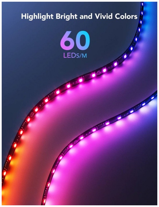 Immagine prodotto Govee Striscia LED Gaming G1 (RGBW, 200 cm, Interno)