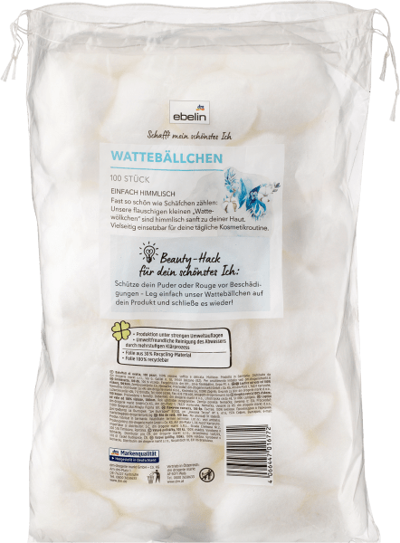 Actual product image dm ebelin Cotton balls