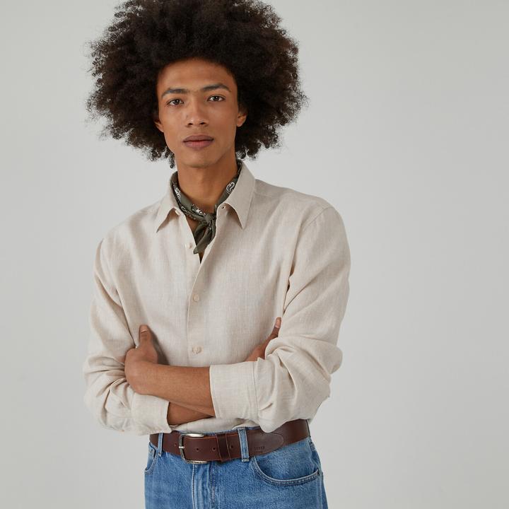 Produktbild La Redoute Collections Gerades Leinenhemd Signature mit langen Ärmeln (XL)