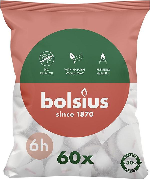 Produktbild Bolsius Teelichte 6Std 60St (60 Stk.)