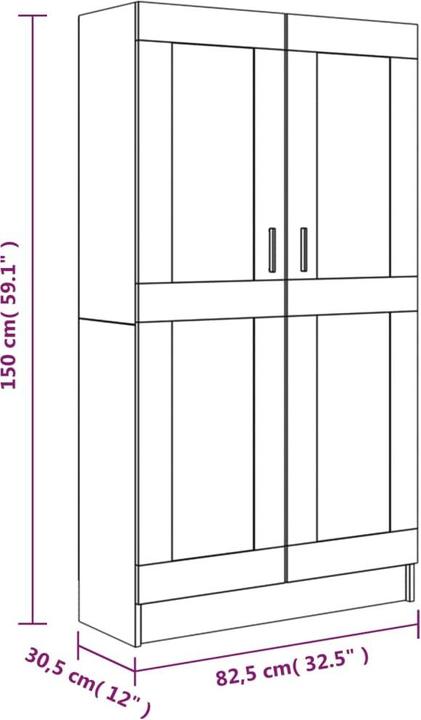 Immagine prodotto vidaXL Gilvarry (82,5 x 30,5 x 185,5 cm)