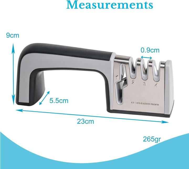 Actual product image Intirilife 4-in-1 knife sharpener