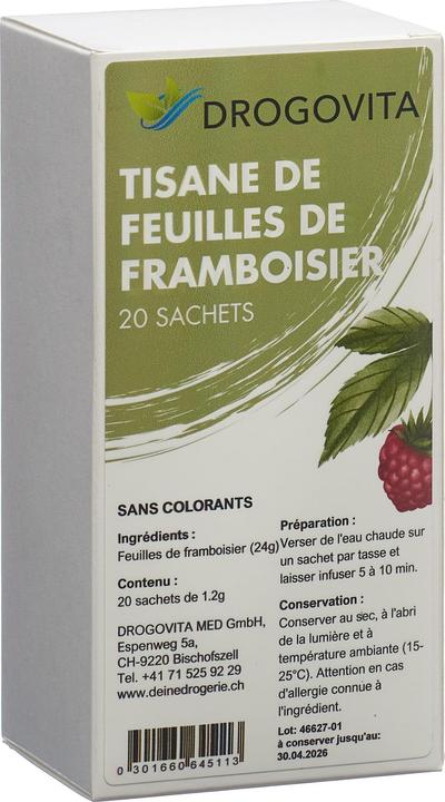 Produktbild Drogovita Himbeerblätter (82 g)