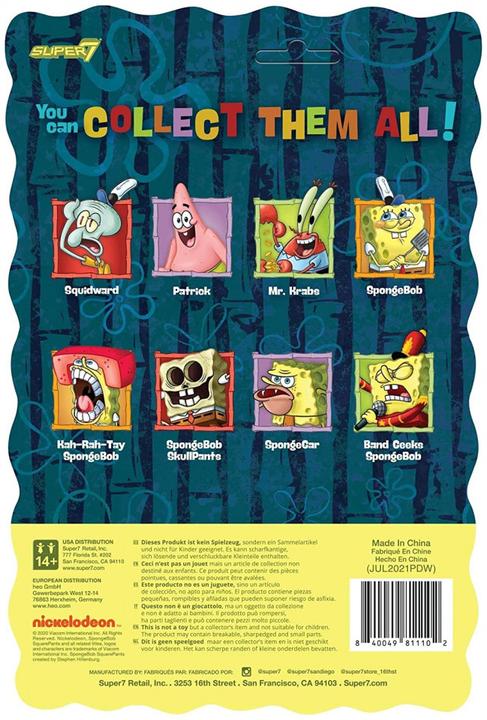 Actual product image Super7 SpongeBob SquarePants - Band Geeks: SpongeBob