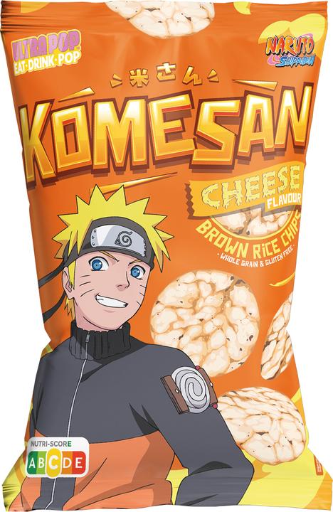 Actual product image LnsTrade Komesan 'Chips De Riz' Naruto cheese (63 g)
