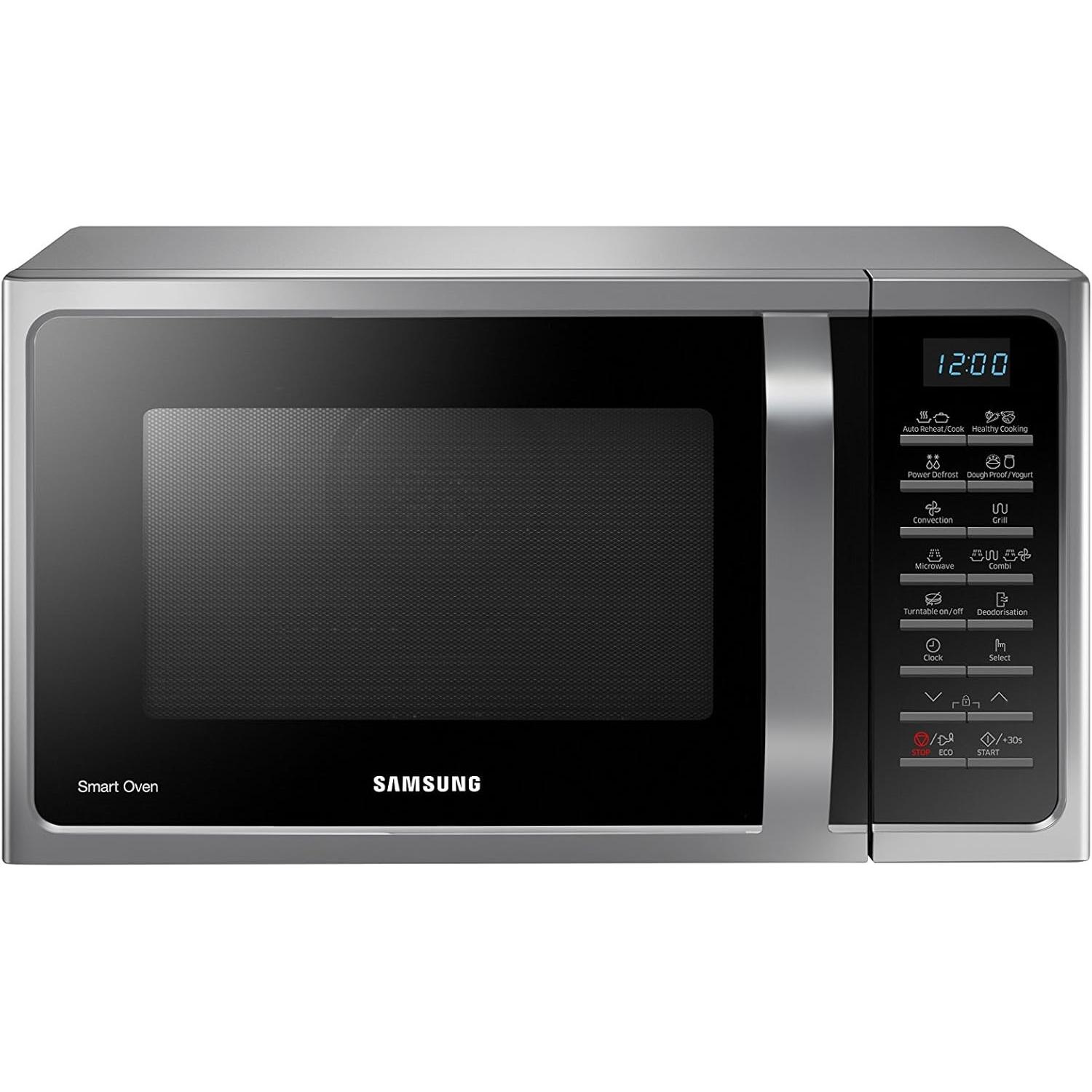 Samsung Microonde combinato con grill e aria calda, 28L, 900 Watt, Forno a microonde, Argento